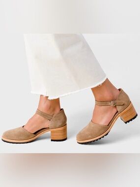 Patina by Portland Leather Goods Mary Jane Suede Block Heel Women’s Size 7